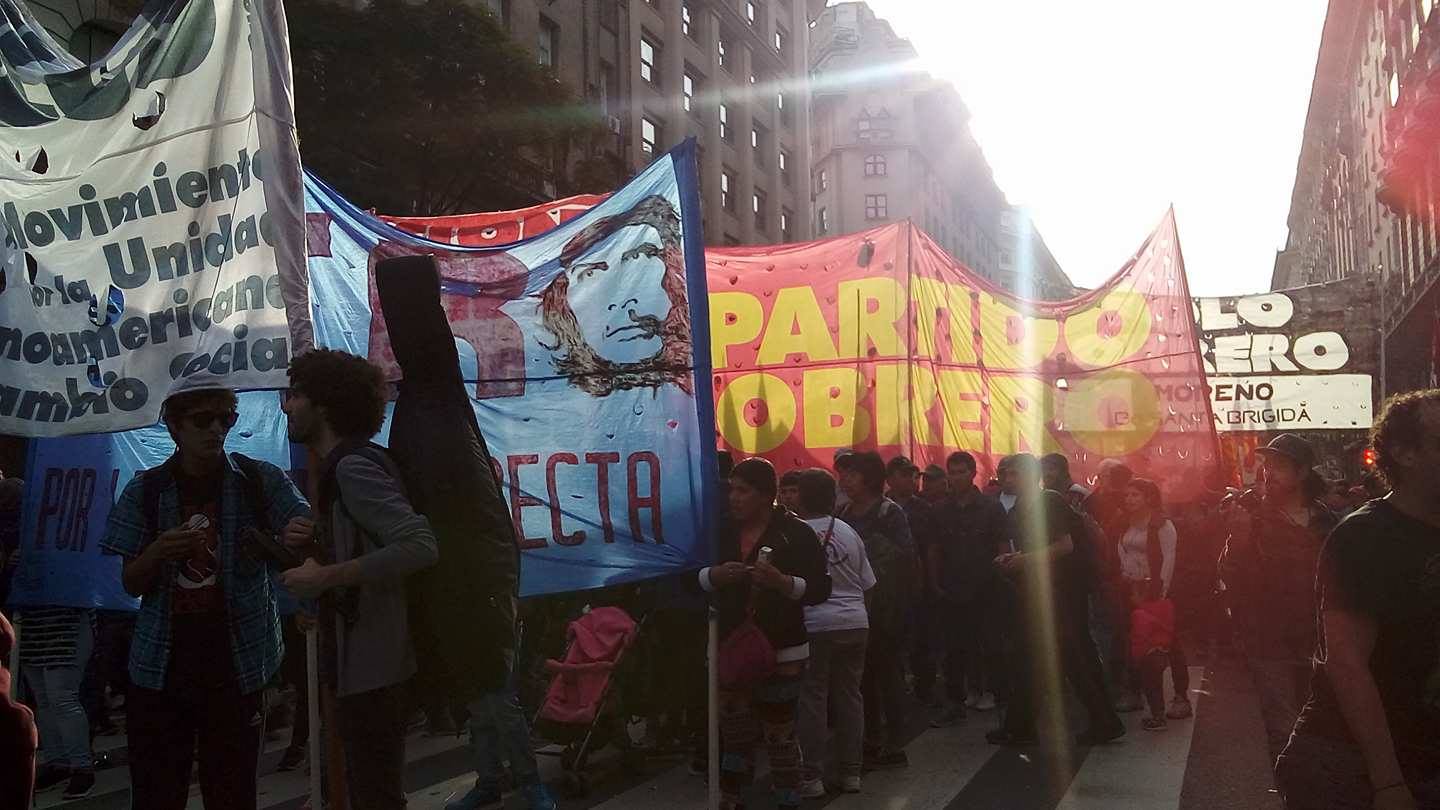 Manifestation contre la disparition du militant Santiago Maldonado